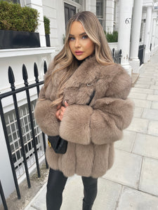 Chunky full fur coat