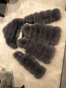 MULTI style fur coat