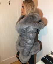 Load image into Gallery viewer, Millie trim fur Down Coat
