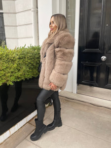 Chunky full fur coat